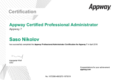 appway 7 adminstrator 